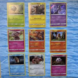 Pokémon Detective Pikachu Set of 9 Holographic Cards - Image 1