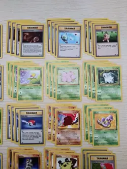 MP-HP Lot Of 100 Vintage Pokemon Cards Regular Mostly Fossil Jungle W Rocket BSU - Image 5