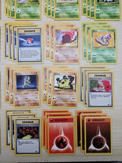 MP-HP Lot Of 100 Vintage Pokemon Cards Regular Mostly Fossil Jungle W Rocket BSU - Image 6