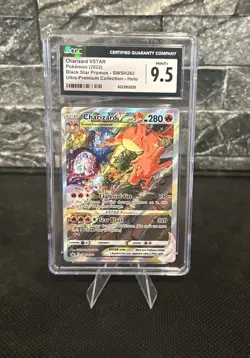 CHC 9.5 Charizard VSTAR SWSH262 SWSH: Sword & Shield Promo Cards Holo (2022) - Image 3