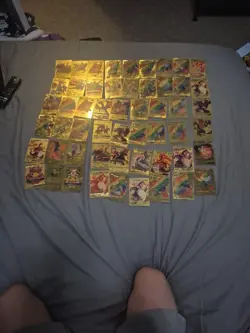 Pokemon Gold Foil Cards Collection Set - Image 1