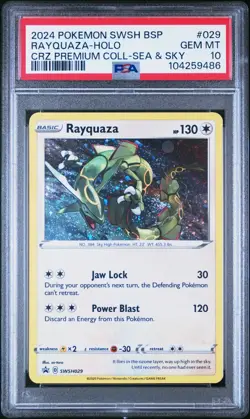 Rayquaza SWSH029 SWSH: Sword & Shield Promo Cards Holo PSA 10 - Image 3