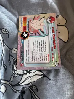 #36 CLEFABLE Blue Logo Pokemon Topps TV Animation Edition Trading Card  1999 - Image 4