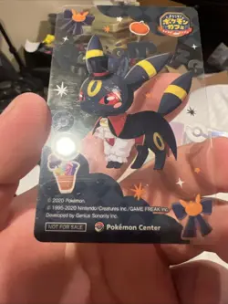 PokeCafe Remix Umbreon Halloween Clear Card Japanese Pokemon Center Promo - Image 10