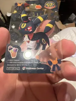 PokeCafe Remix Umbreon Halloween Clear Card Japanese Pokemon Center Promo - Image 11