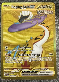 Pokémon Card TCG - Raging Bolt EX 218/162 - Temporal Forces - Hyper Rare - Image 3