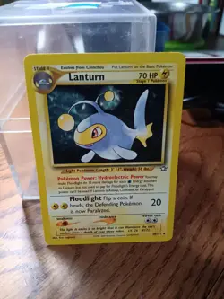 LANTURN 38/111  Neo Genesis Set  VINTAGE WOTC Pokemon Card  Unlimited - Image 1
