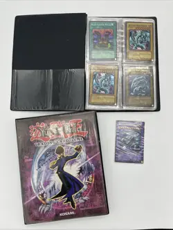 Vintage Yugioh Lot of 2 Binders Collection Vtg Blue Eyes White Dragon Etc Read - Image 1