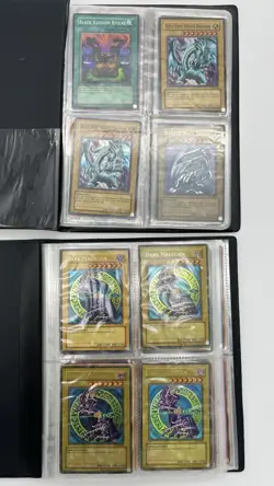 Vintage Yugioh Lot of 2 Binders Collection Vtg Blue Eyes White Dragon Etc Read - Image 2