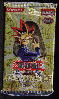 Yugioh TCG! SEALED Dark Revelation Volume 1 Booster Pack - Image 1