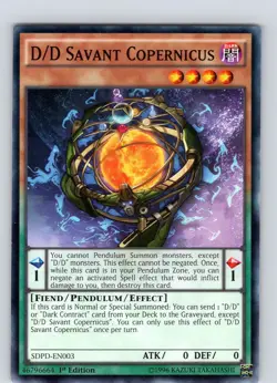 Yu-Gi-Oh TCG D/D Savant Copernicus SDPD-EN003 1st Edition Regular Common NM - Image 3