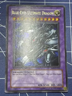 Yu-Gi-Oh Blue-Eyes Ultimate Dragon JMP-EN005 Ultra Rare Limited Edition LP (A3) - Image 2