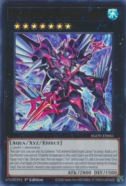 Full Armored Dark Knight Lancer (AGOV-EN041) - Ultra Rare First ed. Yu-Gi-Oh! - Image 1
