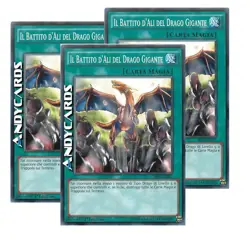 3x THE GIANT DRAGON'S WINGBEAT • Common • SR02 IT027 • 1Ed • Yugioh! - Image 1