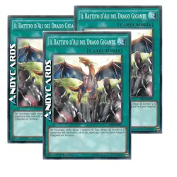 3x THE GIANT DRAGON'S WINGBEAT • Common • SR02 IT027 • 1Ed • Yugioh! - Image 2