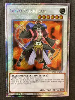 Yu-Gi-Oh TCG #RA03-EN202 Goyo Guardian 1st Edition Platinum Secret Rare LP - Image 3