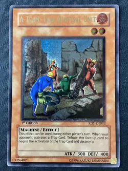 Yu-Gi-Oh #RDS-EN033 A-Team: Trap Disposal Unit 1st Edition Ultimate Rare HP - Image 1