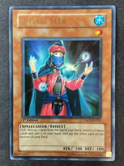 Yu-Gi-Oh Tactical Evolution #TAEV-EN031 Crystal Seer 1st Edition Ultra Rare HP - Image 1