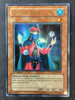 Yu-Gi-Oh Tactical Evolution #TAEV-EN031 Crystal Seer 1st Edition Ultra Rare HP - Image 3