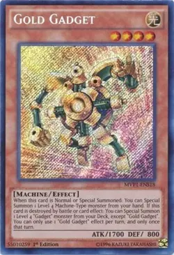 Yugioh! LP Gold Gadget - MVP1-ENS18 - Secret Rare - 1st Edition Lightly Played, - Image 2