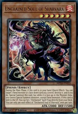 Yugioh! Unchained Soul of Sharvara - MP24-EN215 - Ultra Rare - 1st Edition Near - Image 1
