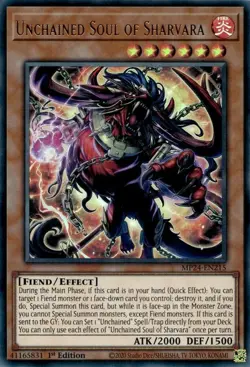 Yugioh! Unchained Soul of Sharvara - MP24-EN215 - Ultra Rare - 1st Edition Near - Image 2