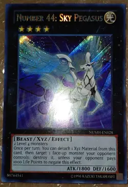 Yu-Gi-Oh! - Number 44: Sky Pegasus Number Hunters NUMH-EN028 Unlimited Edition - Image 3