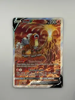 Entei V Galarian Gallery Crown Zenith Pokemon TCG Card GG36/GG70 NM - Image 1