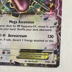 Rayquaza EX XY69 Promo Pokemon Card TCG Holo Rare English NM - Image 9