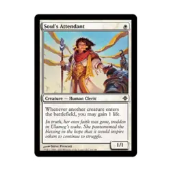 WOTC MtG Rise of the Eldrazi Soul's Attendant (C) EX - Image 1