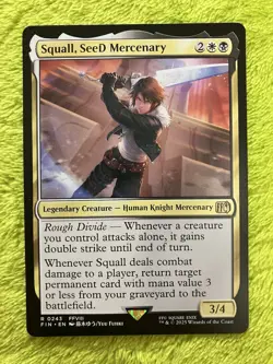 MTG Final Fantasy Squall, SeeD Mercenary x1 NM Rare - Image 1