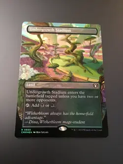 MTG Commander Masters #0666 Undergrowth Stadium Borderless Foil NM - Image 1