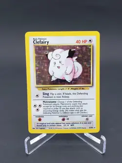 Clefairy Base Set 5/102 NM Near Mint Pokemon Holo Rare WOTC Vintage 1999 - Image 1