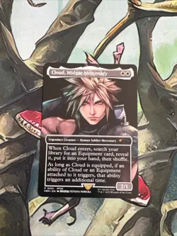 MTG: Cloud, Midgar Mercenary (0001) Pro Tour Promo Final Fantasy PR0XY NM - Image 1