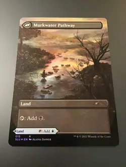 MTG Secret Lair #015 Clearwater / Murkwater Pathway Borderless Foil NM - Image 2