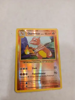 Pokemon Card Charmeleon 80 HP Holofoil Slash Flamethrower - Image 1