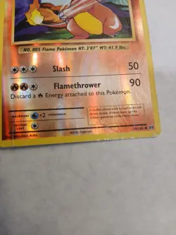 Pokemon Card Charmeleon 80 HP Holofoil Slash Flamethrower - Image 2