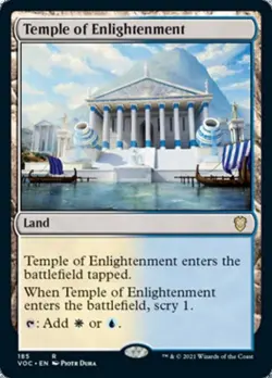 Temple of Enlightenment - Light Play MTG Commander 2021 Crimson Vow - Image 1