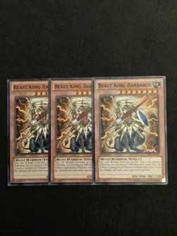 Yugioh 3x Beast King Barbaros BP01-EN148 - Image 1
