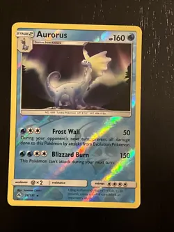AURORUS REVERSE HOLO FORBIDDEN LIGHT 28/131 NM Pokemon Card TCG - Image 1