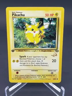 1st Edition Pikachu Jungle W Stamp Promo 60/64 Pokemon TCG Card Rare Vintage - Image 1