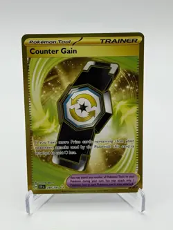 Pokemon TCG Trainer Counter 249/191 Gain Gold Rare Surging Sparks, NM - Image 1