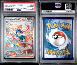 2024 GRENINJA EX #214 SIR POKEMON TCG TWI MASQUERADE PSA 10 - Image 3