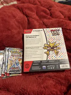 Pokemon Scarlet and Violet - 151 Alakazam ex Collection Box & 4 Prismatic Packs - Image 3