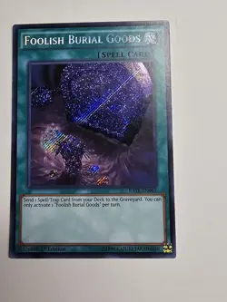 Yugioh! Foolish Burial Goods RATE-EN065 1st Edition Secret Rare Lightly Played - Image 10