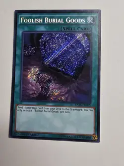 Yugioh! Foolish Burial Goods RATE-EN065 1st Edition Secret Rare Lightly Played - Image 5