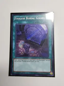 Yugioh! Foolish Burial Goods RATE-EN065 1st Edition Secret Rare Lightly Played - Image 9