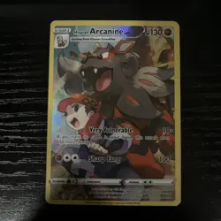 Hisuian Arcanine TG08/TG30 Pokemon Card TCG NM - Image 1