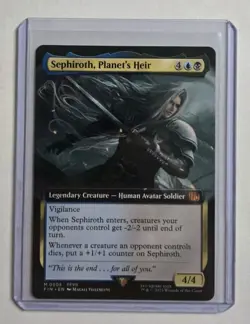 MTG Final Fantasy English Sephiroth, Planet's Heir Extended Art 0505 NM - Image 1