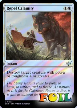 Repel Calamity 0027 MTG Bloomburrow Uncommon NP Foil - Image 1